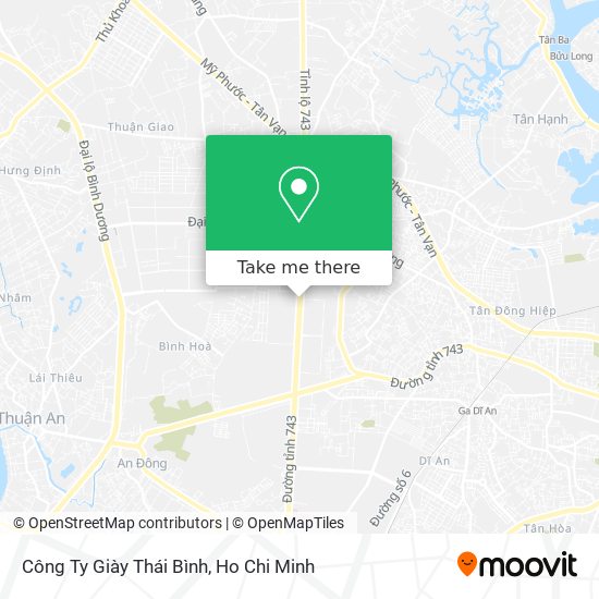 Công Ty Giày Thái Bình map