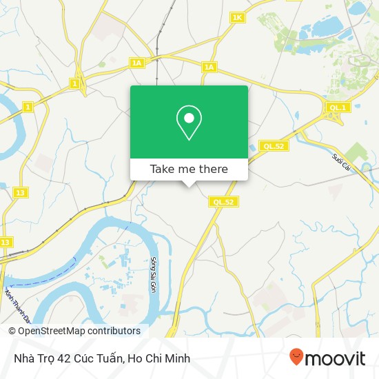 Nhà Trọ 42 Cúc Tuấn map