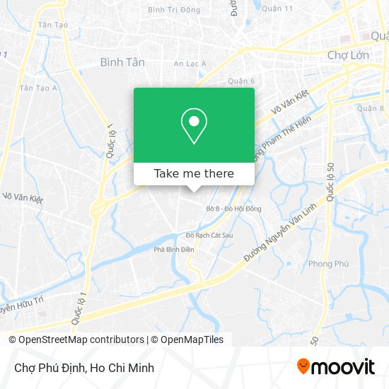 Chợ Phú Định map