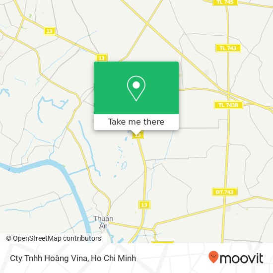 Cty Tnhh Hoàng Vina map