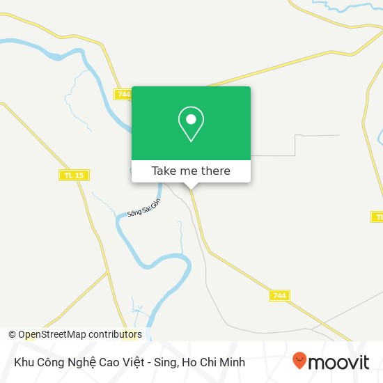 Khu Công Nghệ Cao Việt - Sing map