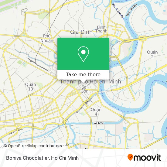 Boniva Chocolatier map