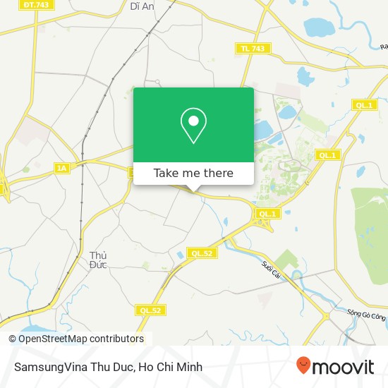 SamsungVina Thu Duc map