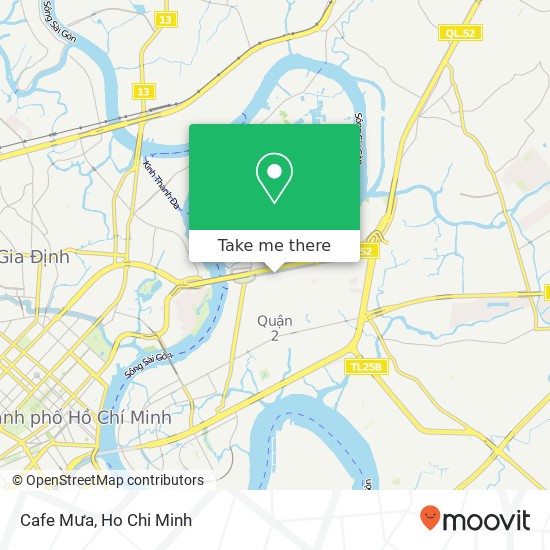 Cafe Mưa map