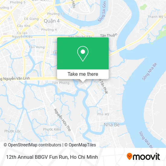 12th Annual BBGV Fun Run map