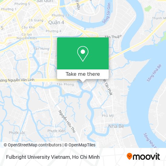 Fulbright University Vietnam map