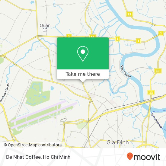 De Nhat Coffee map