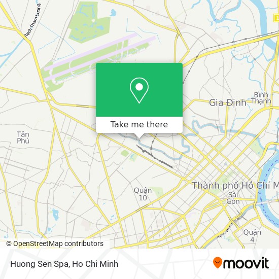 Huong Sen Spa map