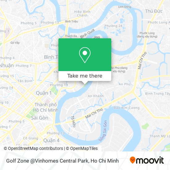 Golf Zone @Vinhomes Central Park map