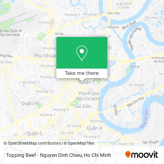 Topping Beef - Nguyen Dinh Chieu map