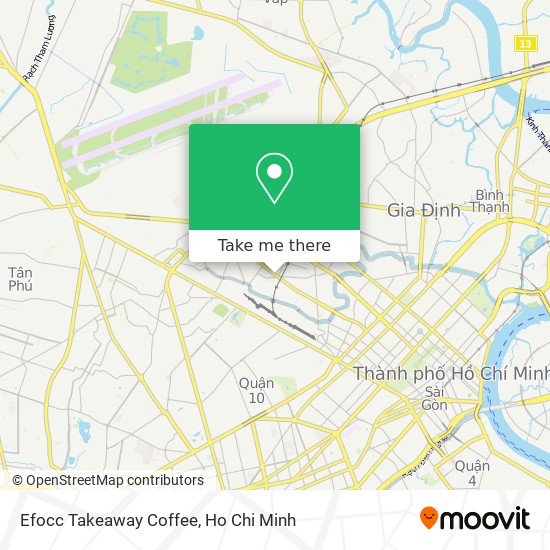Efocc Takeaway Coffee map