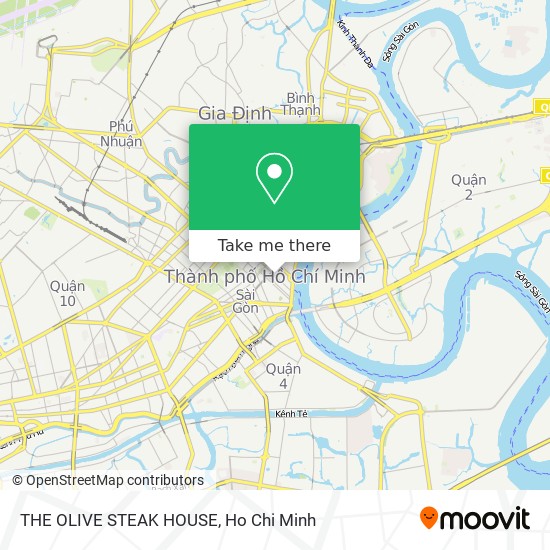 THE OLIVE STEAK HOUSE map
