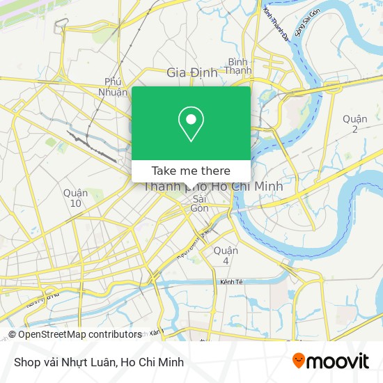 Shop vải Nhựt Luân map