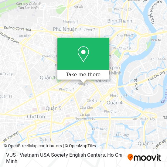 VUS - Vietnam USA Society English Centers map