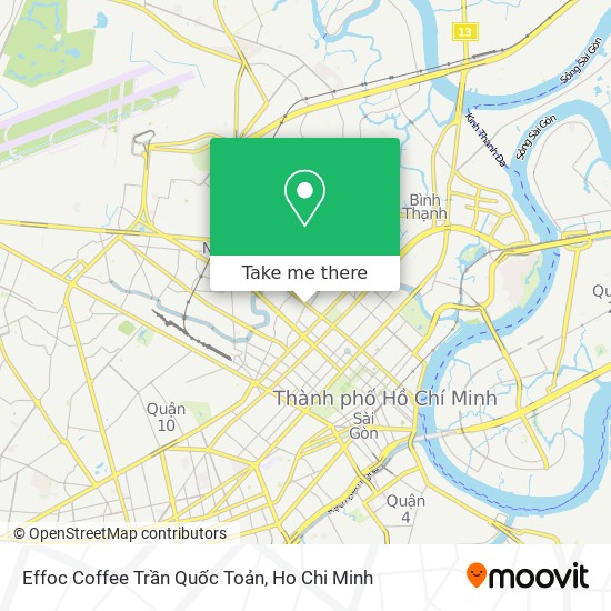 Effoc Coffee Trần Quốc Toản map