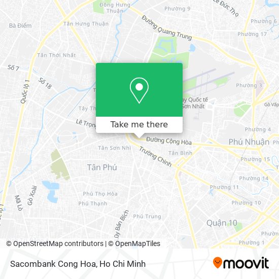 Sacombank Cong Hoa map