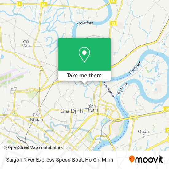 Saigon River Express Speed Boat map