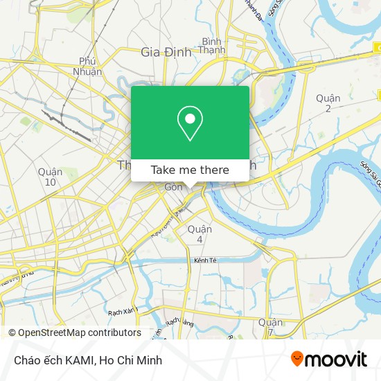 Cháo ếch KAMI map