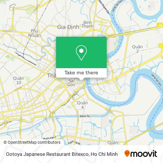 Ootoya Japanese Restaurant Bitexco map