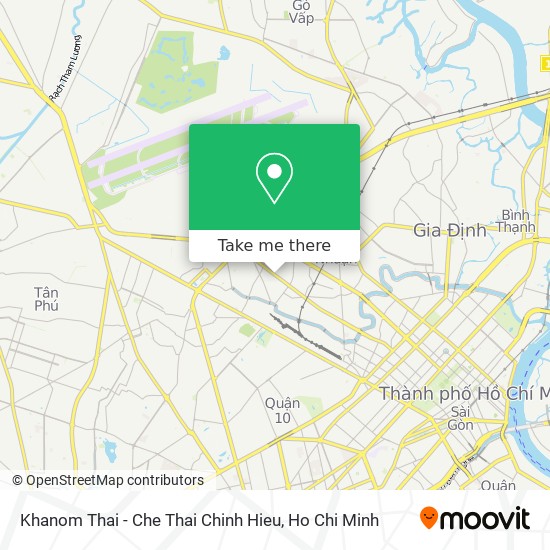 Khanom Thai - Che Thai Chinh Hieu map