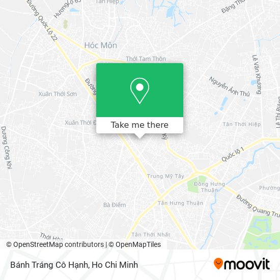 Bánh Tráng Cô Hạnh map