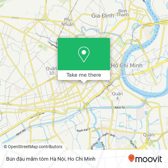 Bún đậu mắm tôm Hà Nội map