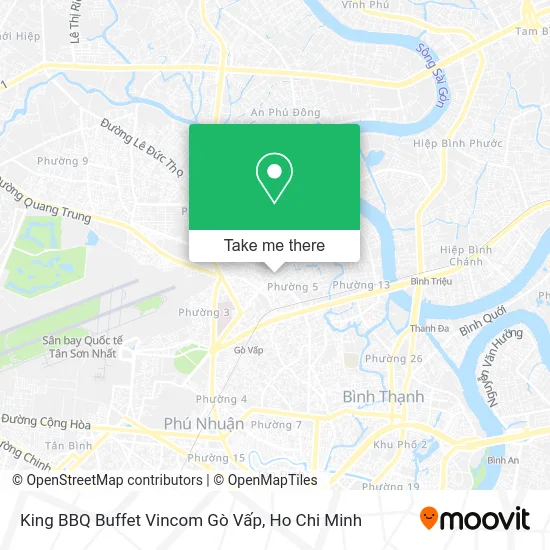 King BBQ Buffet Vincom Gò Vấp map