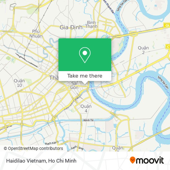 Haidilao Vietnam map