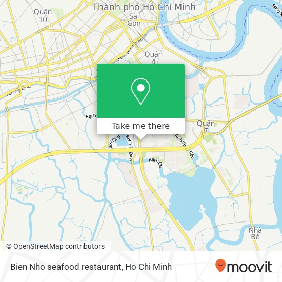 Bien Nho seafood restaurant map