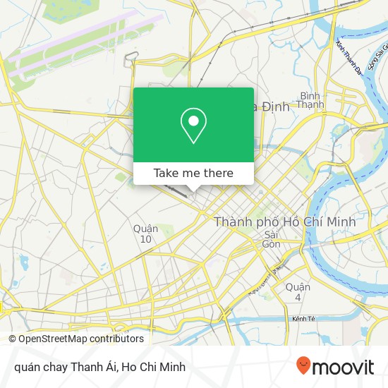 quán chay Thanh Ái map