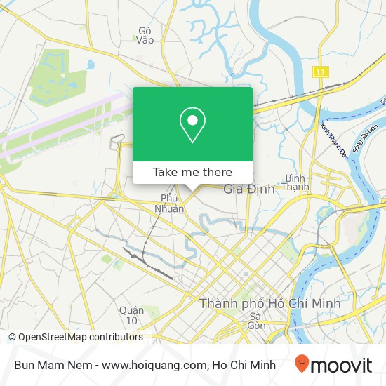 Bun Mam Nem - www.hoiquang.com map