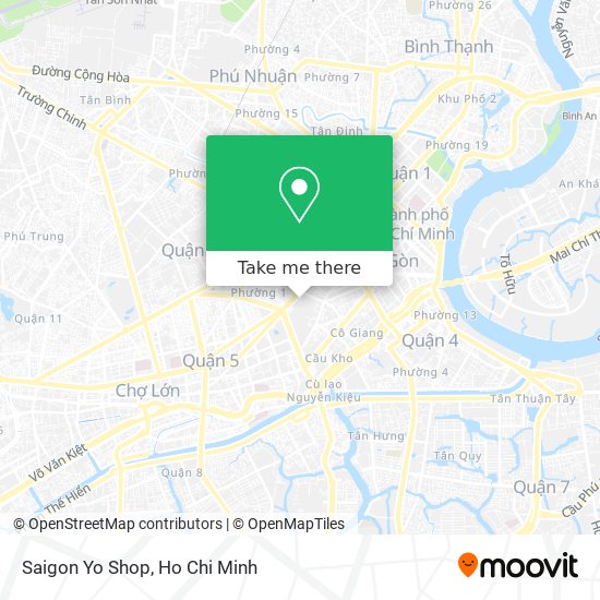 Saigon Yo Shop map