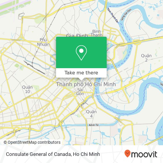 Consulate General of Canada map