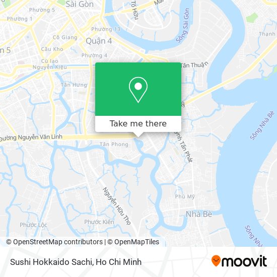 Sushi Hokkaido Sachi map