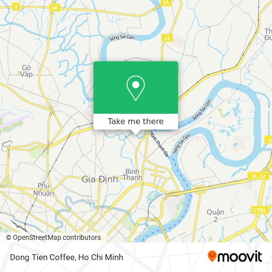 Dong Tien Coffee map