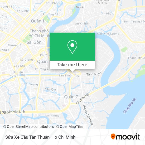 Sửa Xe Cầu Tân Thuận map