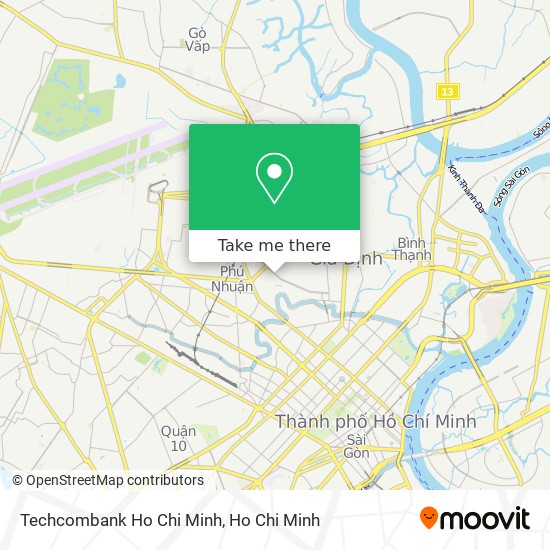 Techcombank Ho Chi Minh map