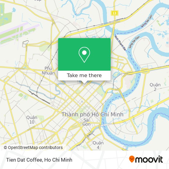 Tien Dat Coffee map