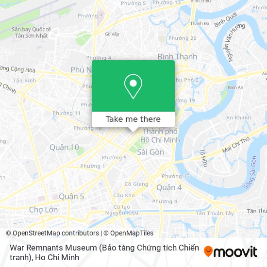 War Remnants Museum (Bảo tàng Chứng tích Chiến tranh) map