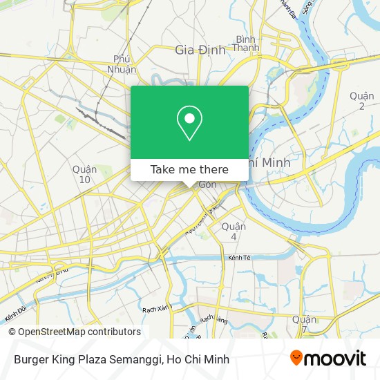 Burger King Plaza Semanggi map