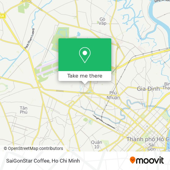 SaiGonStar Coffee map