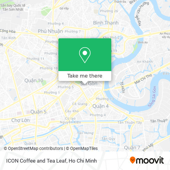 ICON Coffee and Tea Leaf map