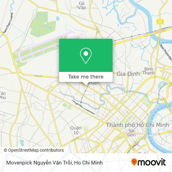 Movenpick Nguyễn Văn Trỗi map