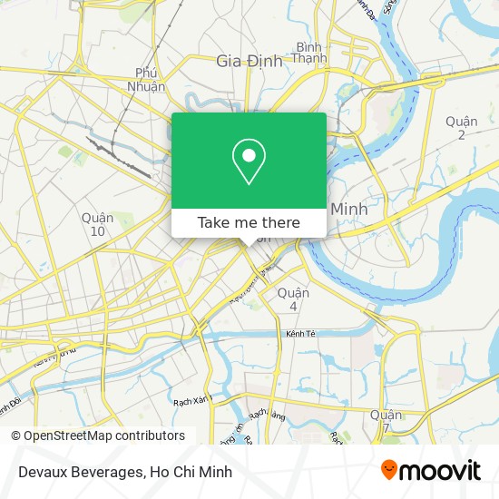 Devaux Beverages map