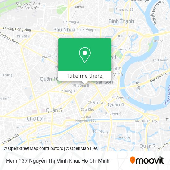 Hẻm 137 Nguyễn Thị Minh Khai map