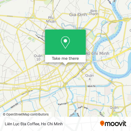 Liên Lục Địa Coffee map