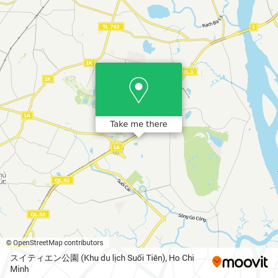 スイティエン公園 (Khu du lịch Suối Tiên) map