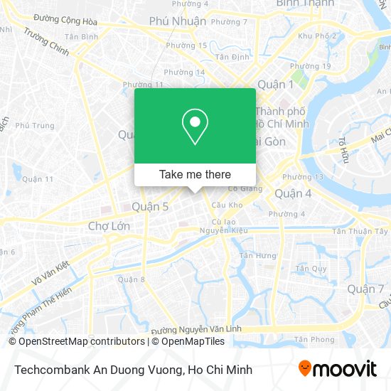 Techcombank An Duong Vuong map