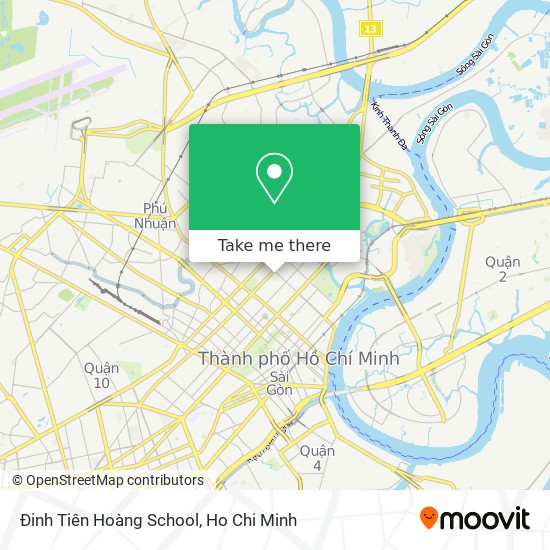 Đinh Tiên Hoàng School map