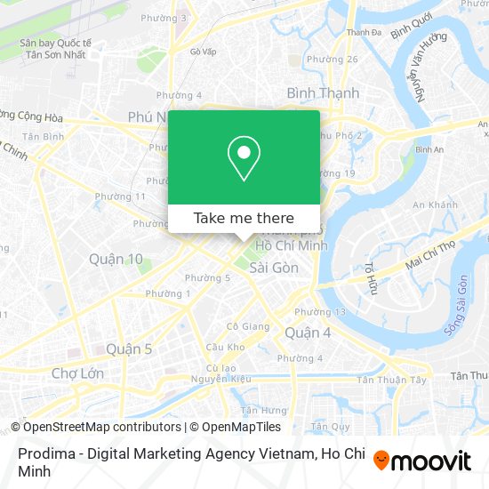 Prodima - Digital Marketing Agency Vietnam map
